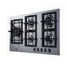 Summit 34" Wide 5-Burner Gas Cooktop In Stainless Steel GCJ536SS